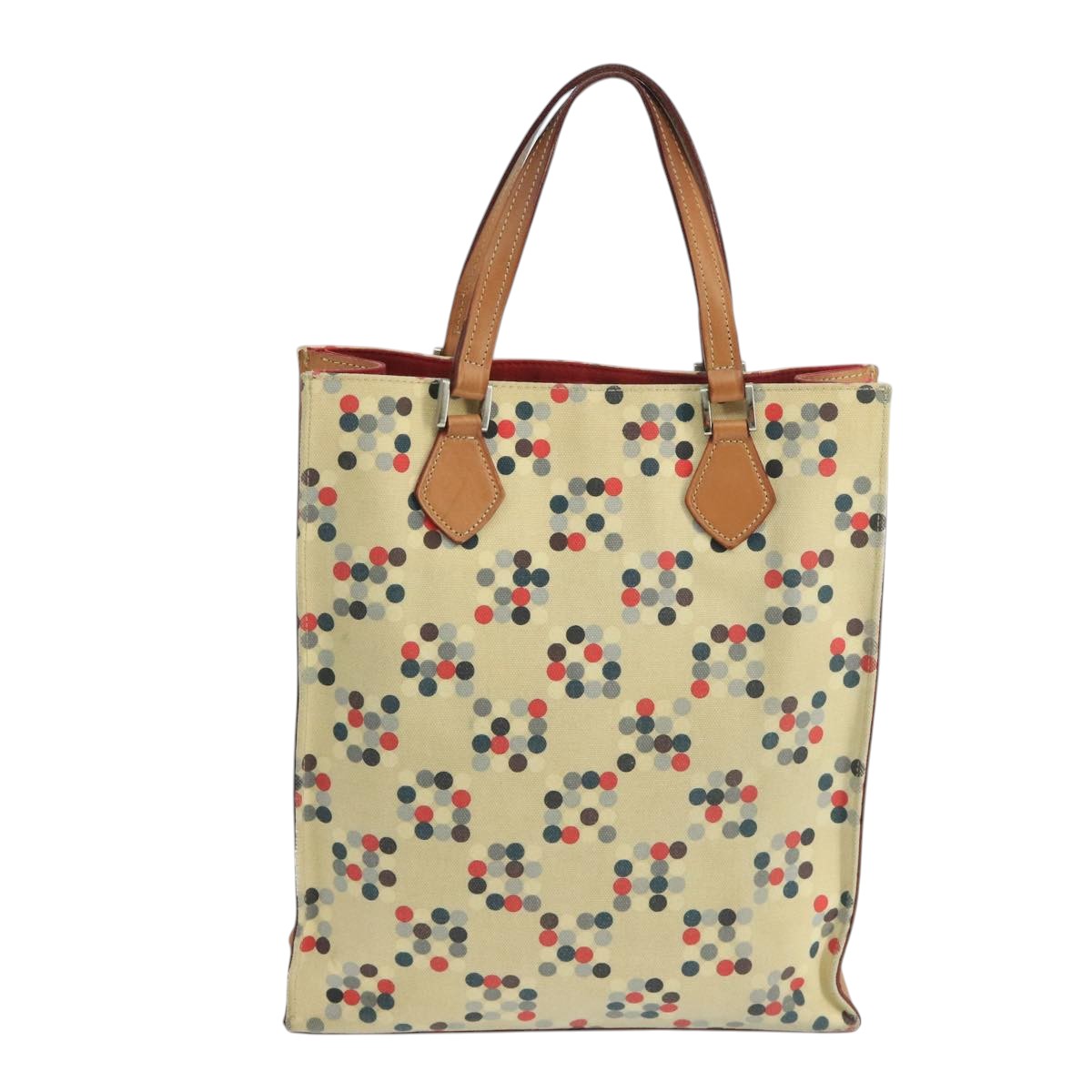 BURBERRY Blue Label Tote Bag Canvas Beige Auth ti2494