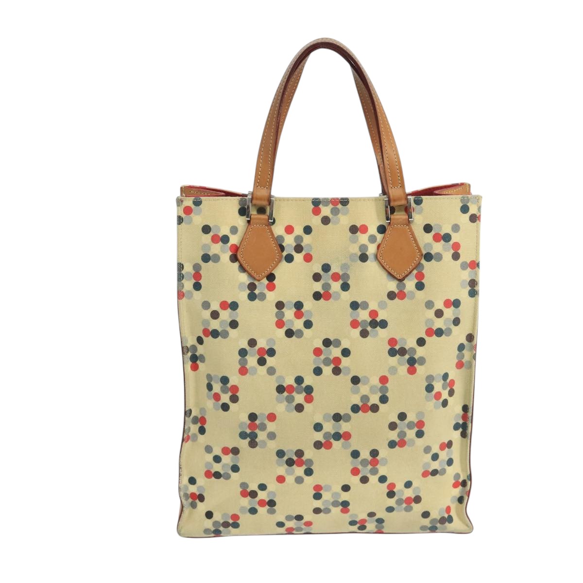 BURBERRY Blue Label Tote Bag Canvas Beige Auth ti2494