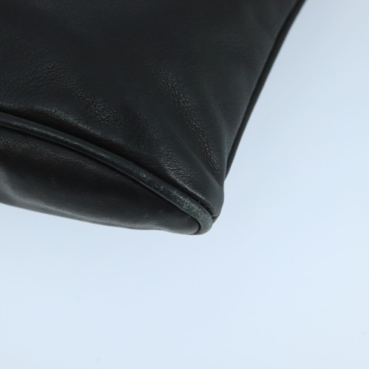 FENDI Shoulder Bag Leather Black Auth ti2515