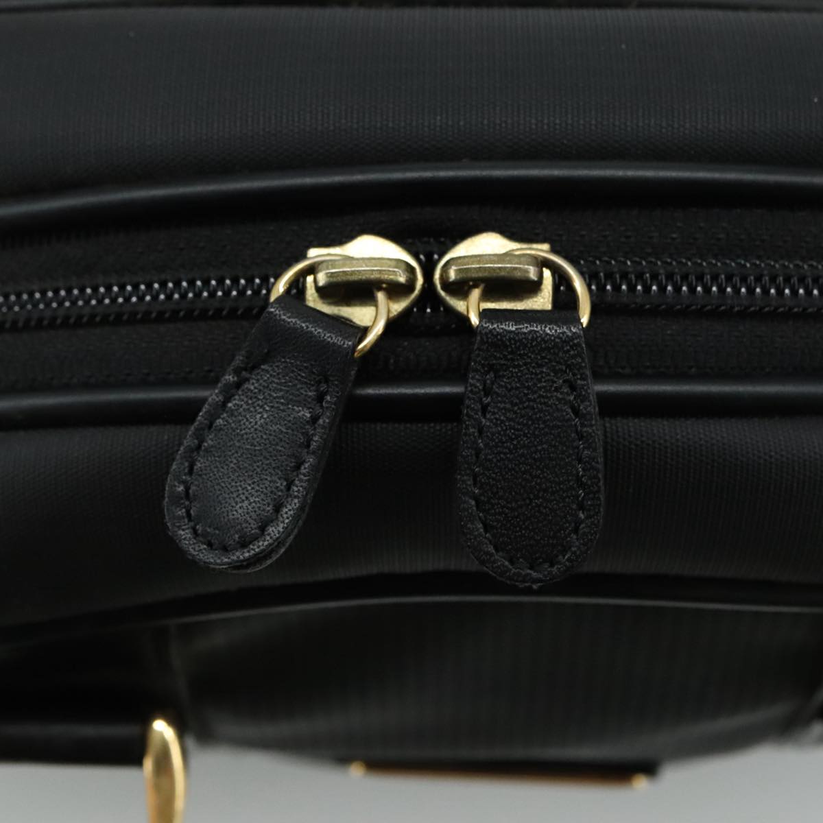BURBERRY Golf Hand Bag Nylon Black Auth ti2520