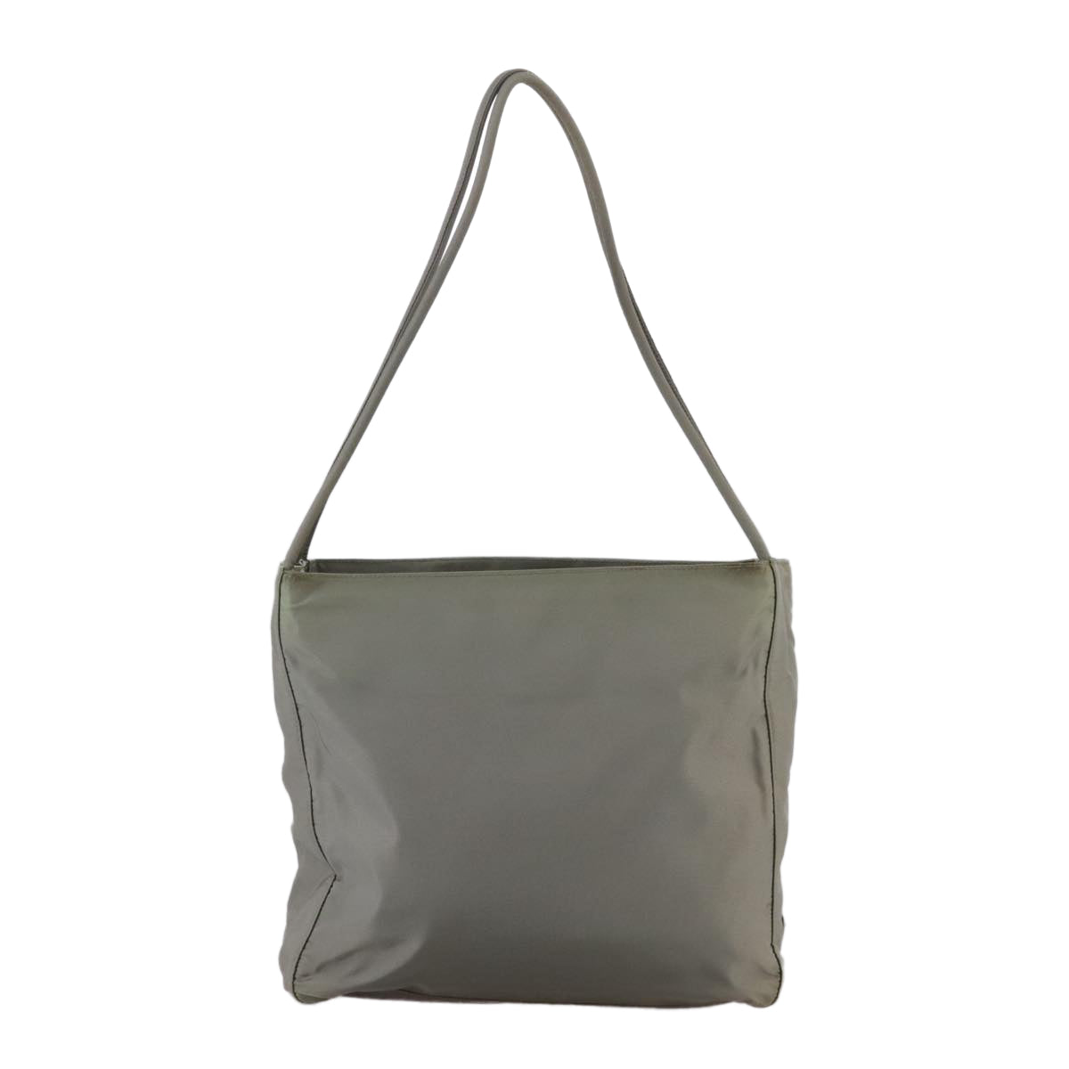PRADA Tote Bag Nylon Gray Auth ti2553