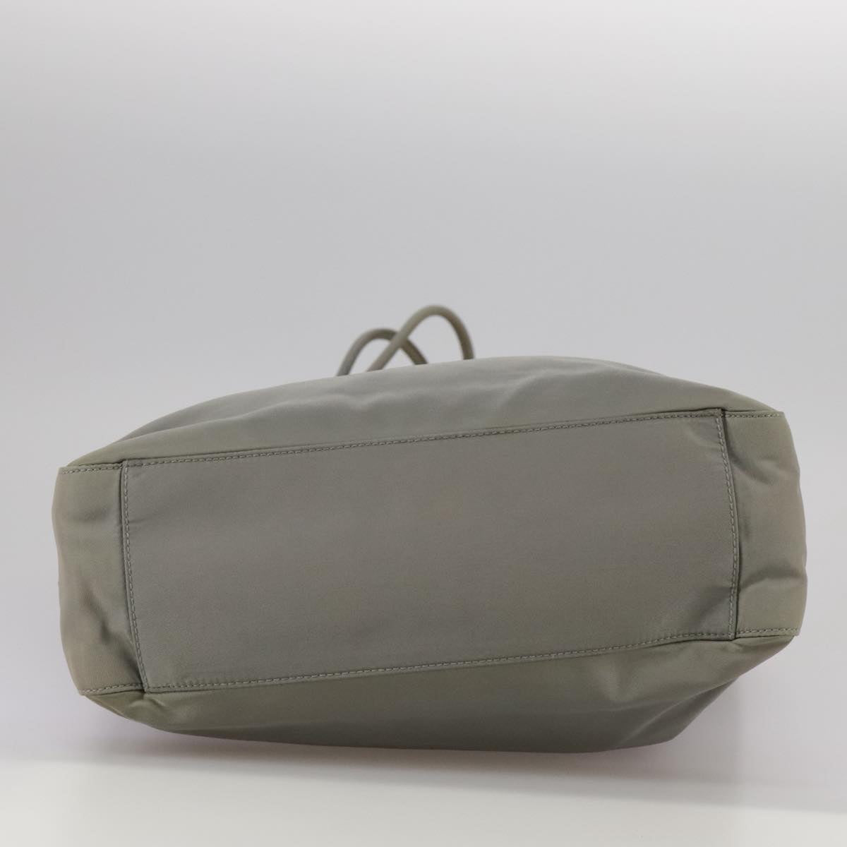 PRADA Tote Bag Nylon Gray Auth ti2553