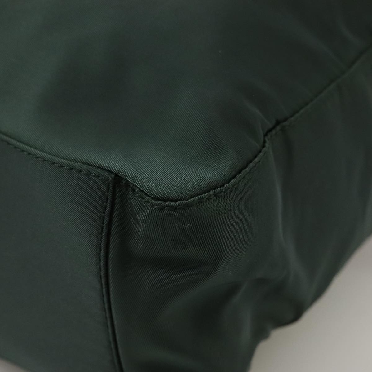 PRADA Tote Bag Nylon Green Auth ti2554
