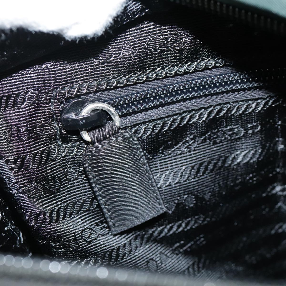 PRADA Tote Bag Nylon Green Auth ti2554