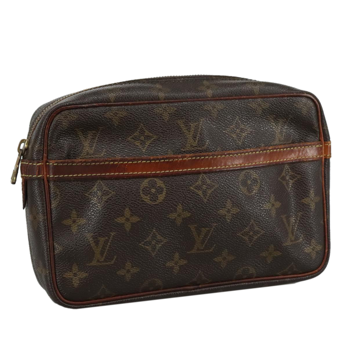 LOUIS VUITTON Monogram Compiegne 23 Clutch Bag M51847 LV Auth ti2614