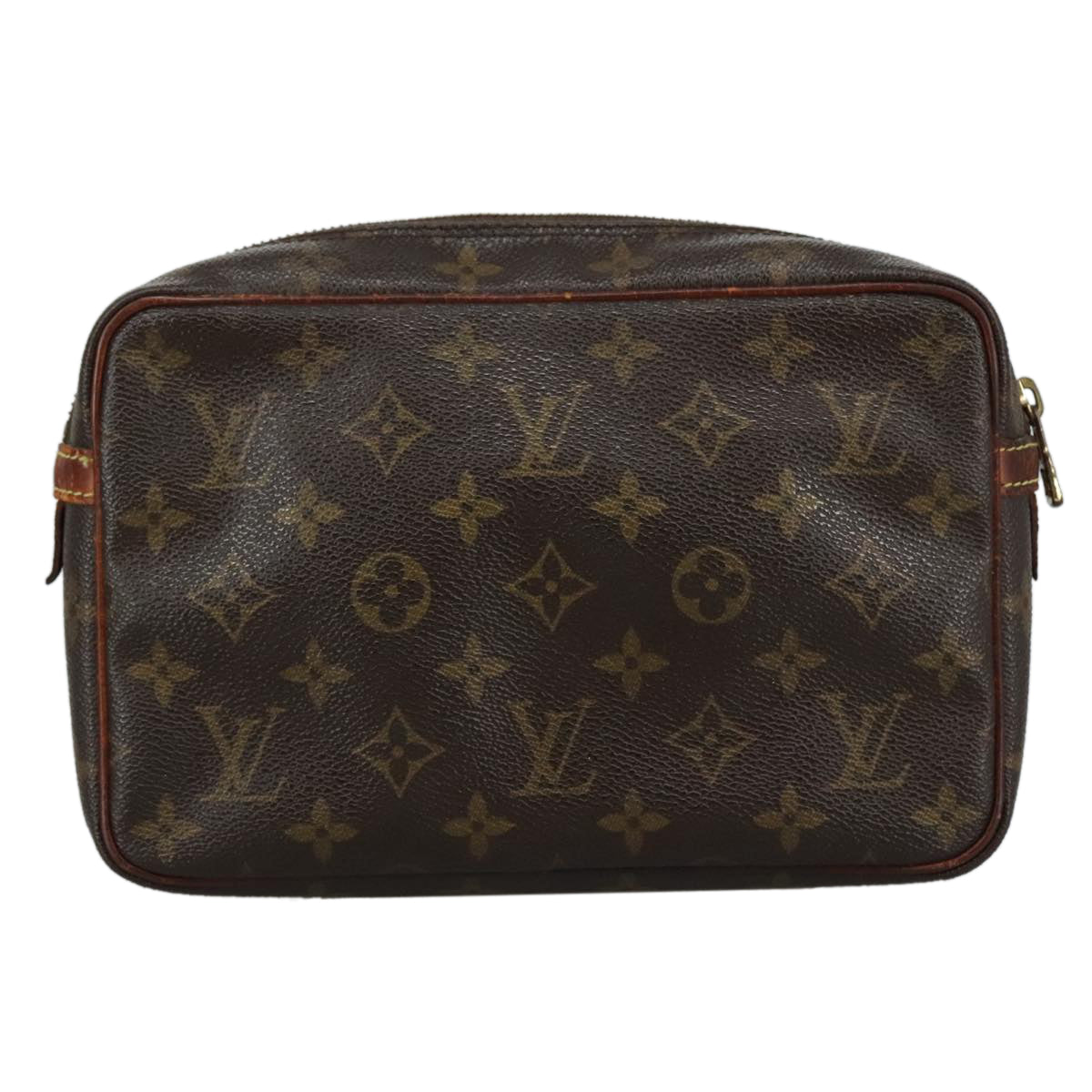 LOUIS VUITTON Monogram Compiegne 23 Clutch Bag M51847 LV Auth ti2614