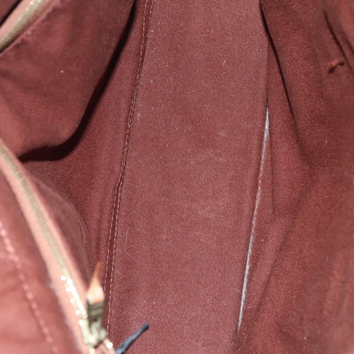 HERMES Fourre Tout PM Hand Bag Canvas Brown Auth ti2641