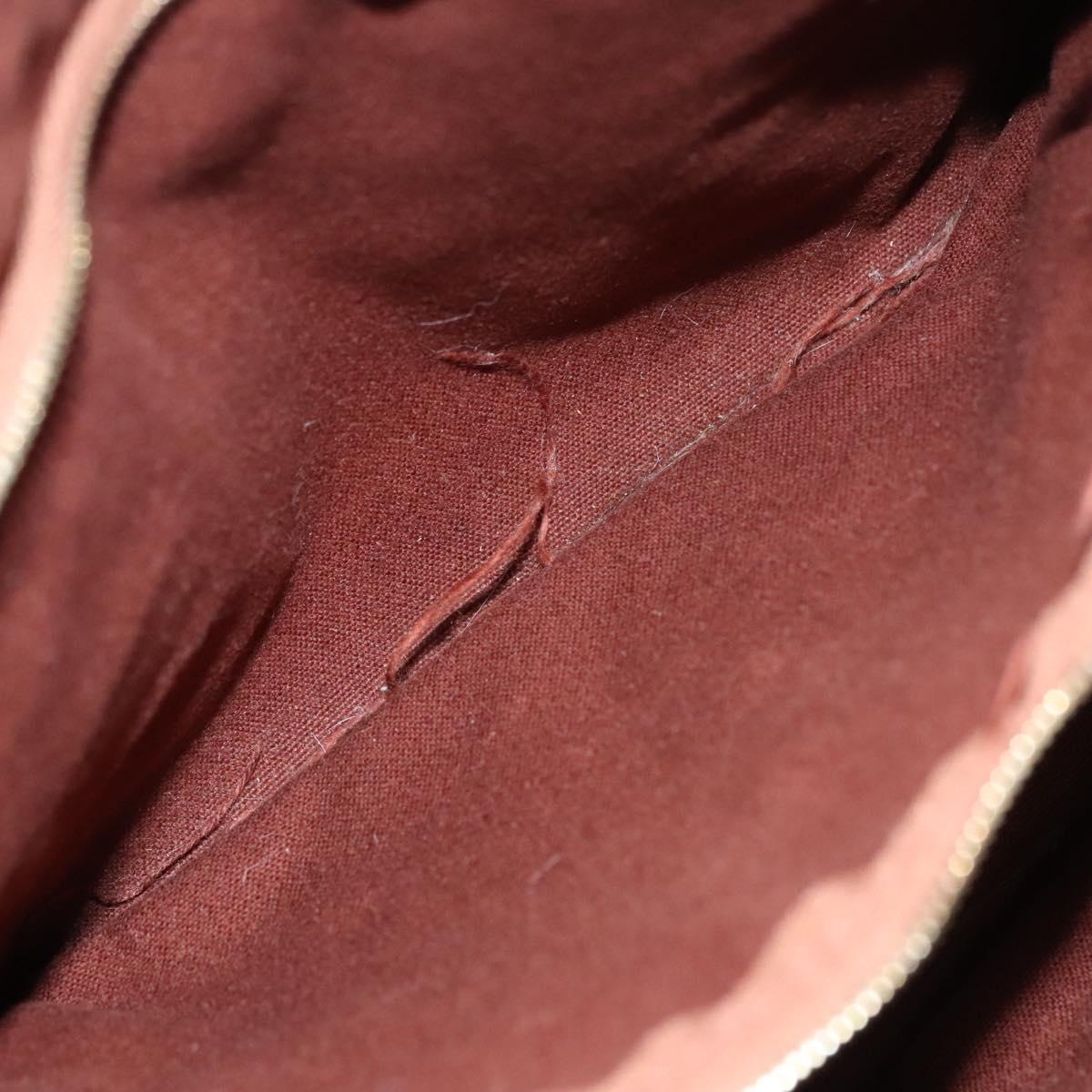 HERMES Fourre Tout PM Hand Bag Canvas Brown Auth ti2641