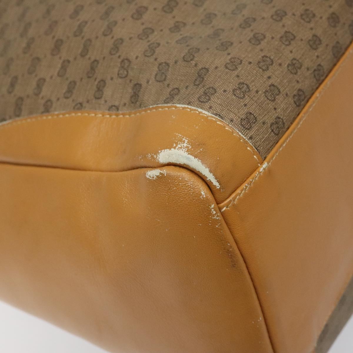 GUCCI Micro GG Supreme Shoulder Bag PVC Beige 001 115 1229 Auth ti2653