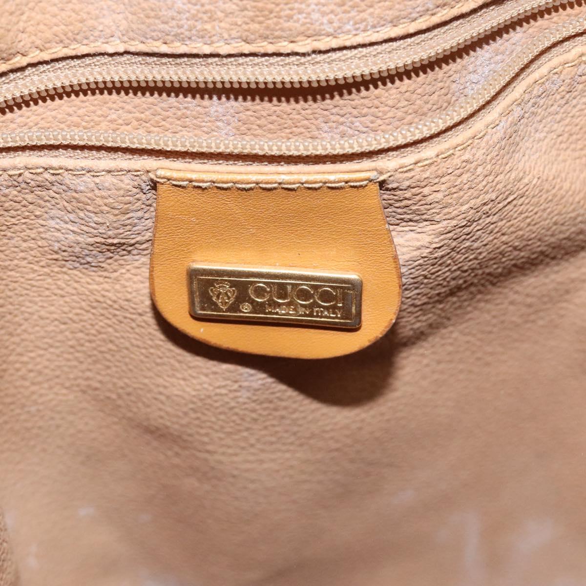GUCCI Micro GG Supreme Shoulder Bag PVC Beige 001 115 1229 Auth ti2653