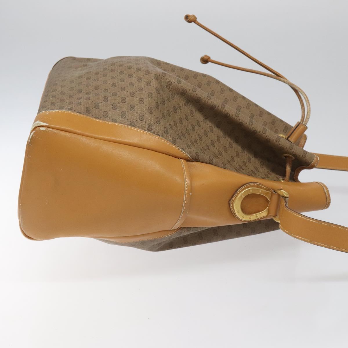 GUCCI Micro GG Supreme Shoulder Bag PVC Beige 001 115 1229 Auth ti2653