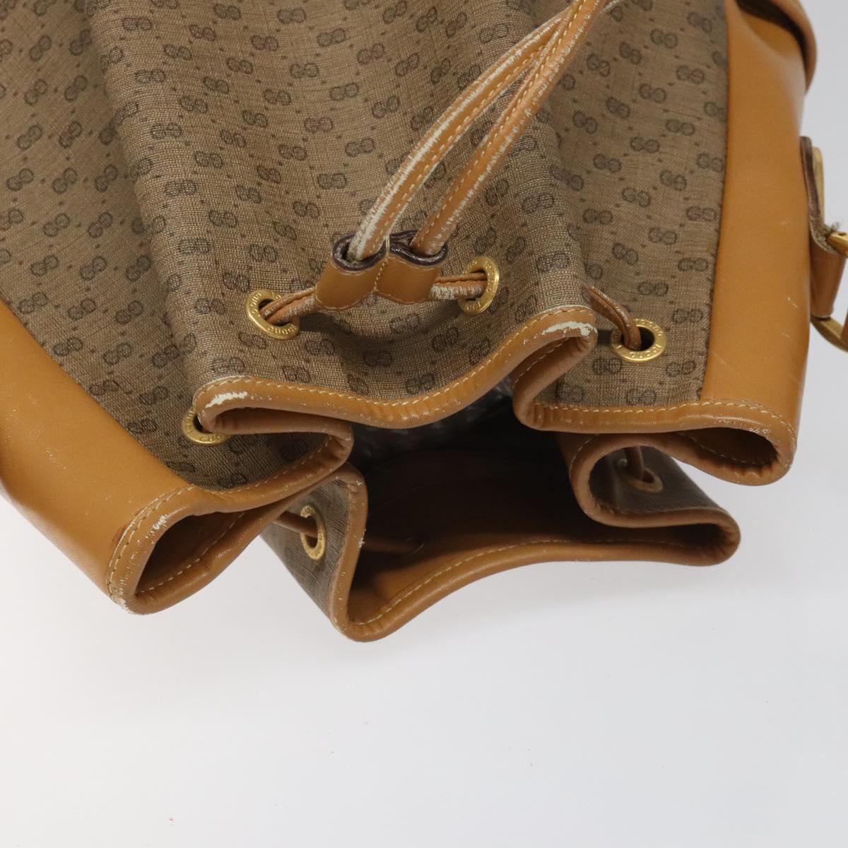 GUCCI Micro GG Supreme Shoulder Bag PVC Beige 001 115 1229 Auth ti2653