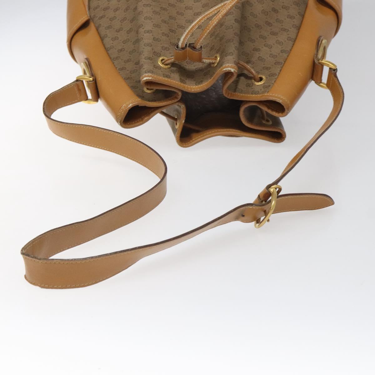GUCCI Micro GG Supreme Shoulder Bag PVC Beige 001 115 1229 Auth ti2653