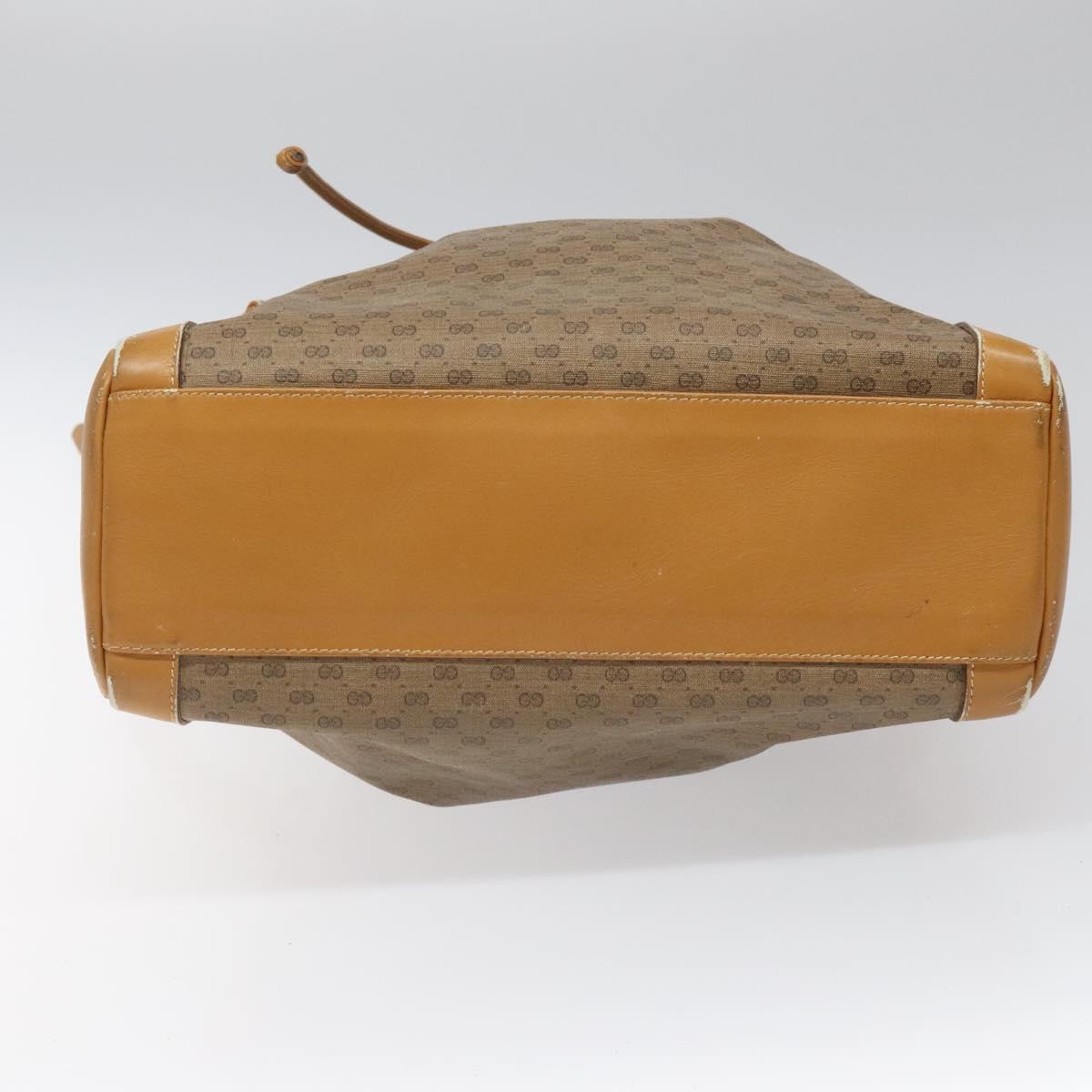 GUCCI Micro GG Supreme Shoulder Bag PVC Beige 001 115 1229 Auth ti2653