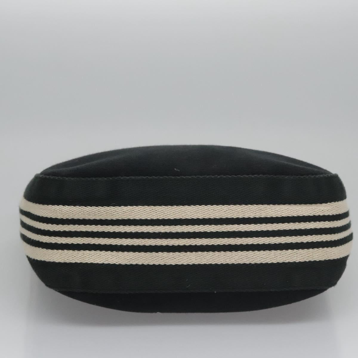 BURBERRY Tote Bag Canvas Black Auth ti2661