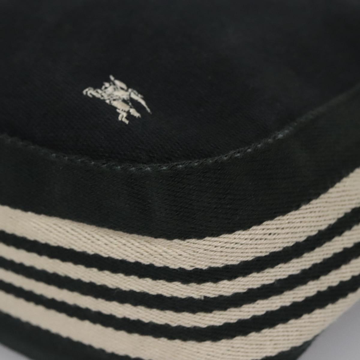 BURBERRY Tote Bag Canvas Black Auth ti2661