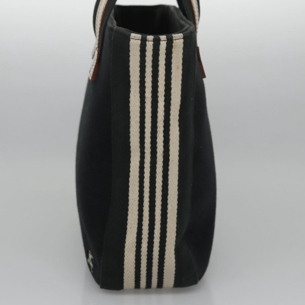 BURBERRY Tote Bag Canvas Black Auth ti2661