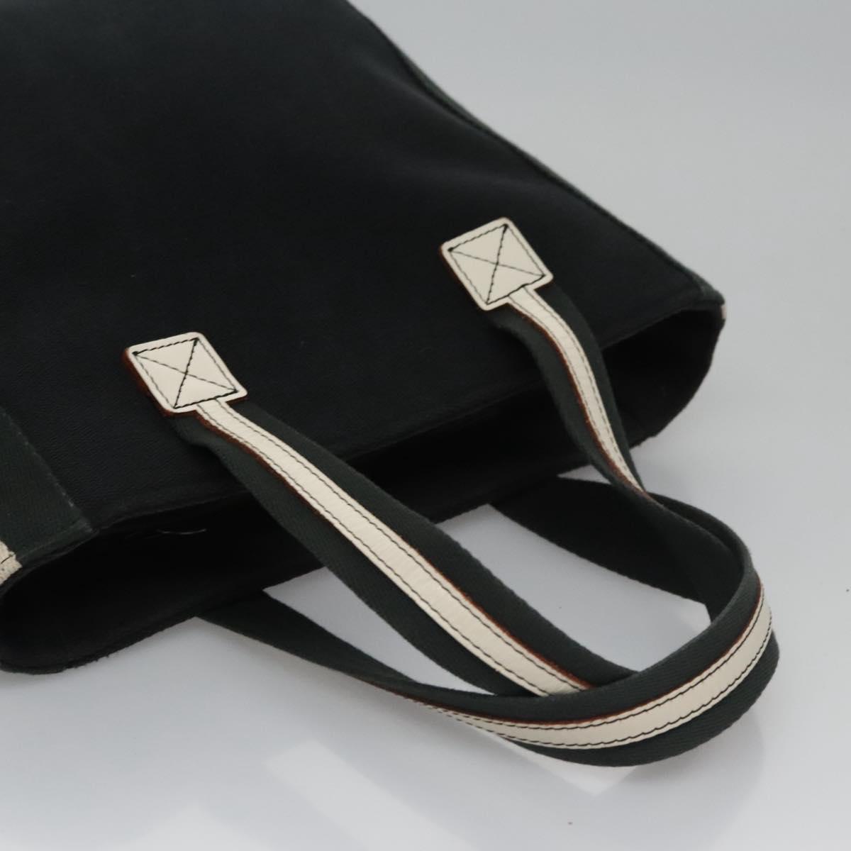 BURBERRY Tote Bag Canvas Black Auth ti2661