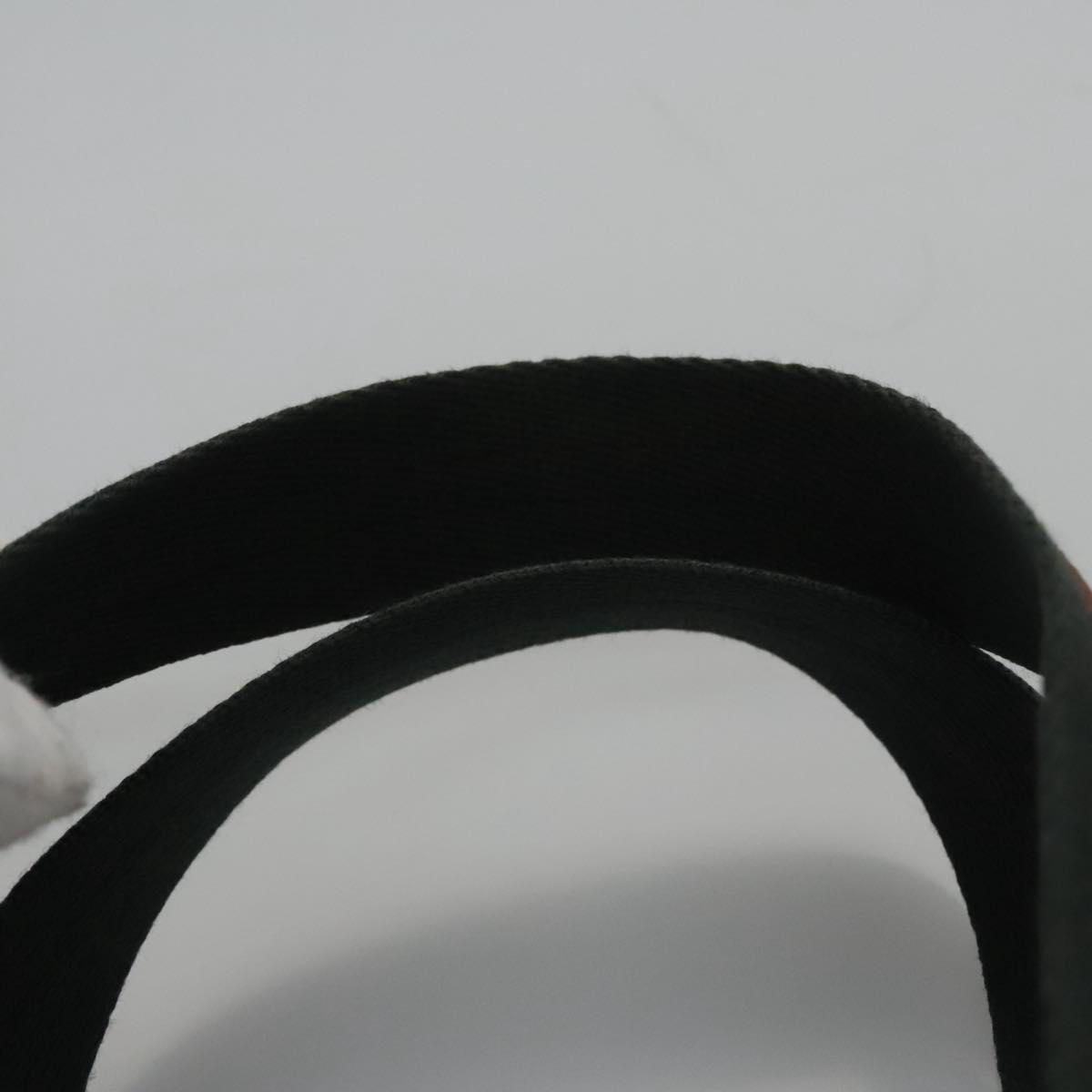 BURBERRY Tote Bag Canvas Black Auth ti2661