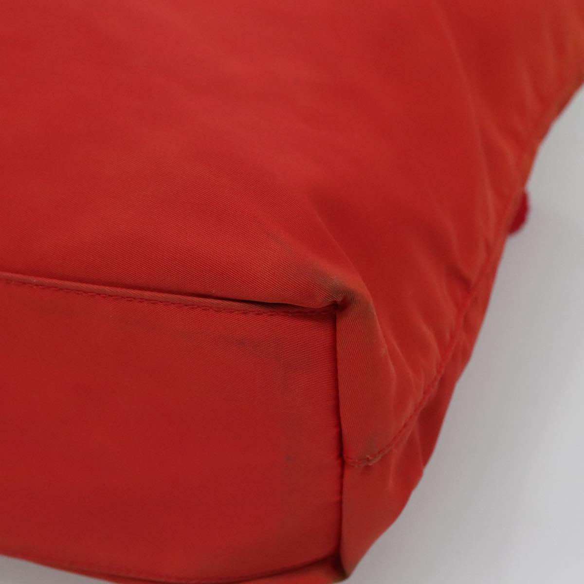 PRADA Tote Bag Nylon Red Auth ti2670