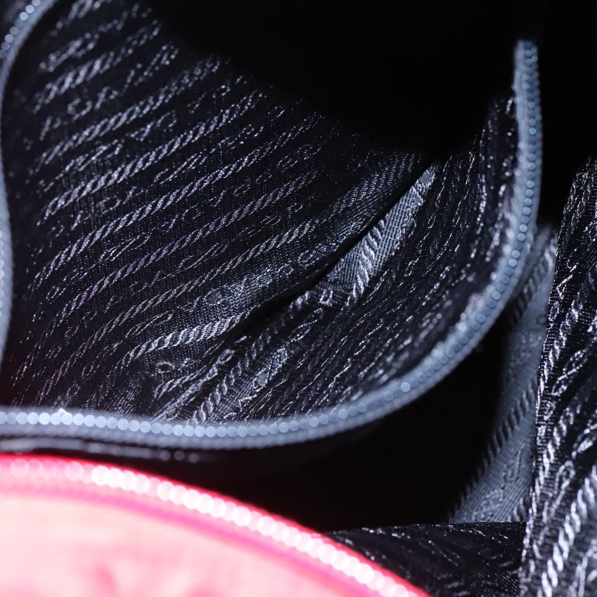 PRADA Tote Bag Nylon Red Auth ti2670