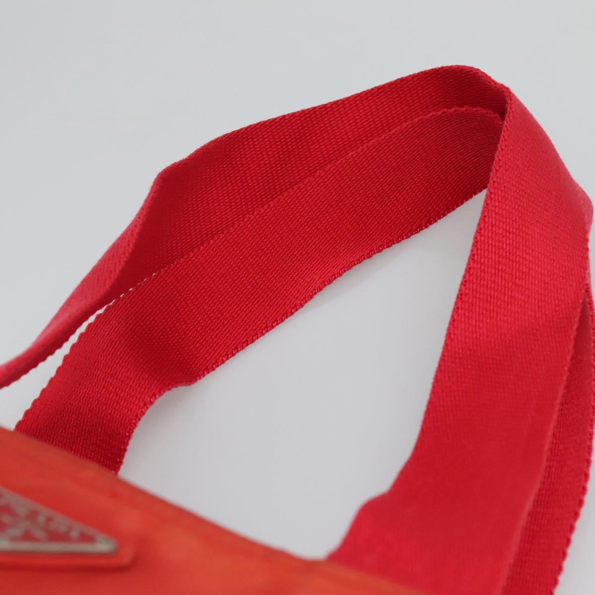 PRADA Tote Bag Nylon Red Auth ti2670