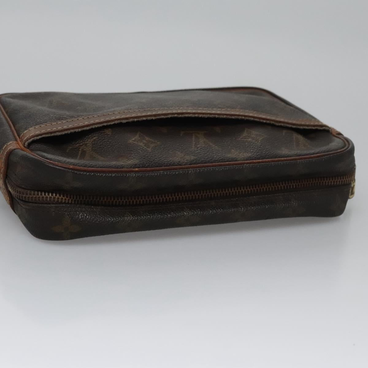 LOUIS VUITTON Monogram Compiegne 23 Clutch Bag M51847 LV Auth ti2689