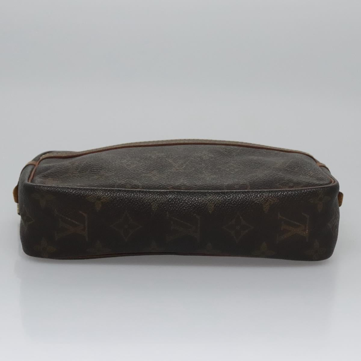 LOUIS VUITTON Monogram Compiegne 23 Clutch Bag M51847 LV Auth ti2689