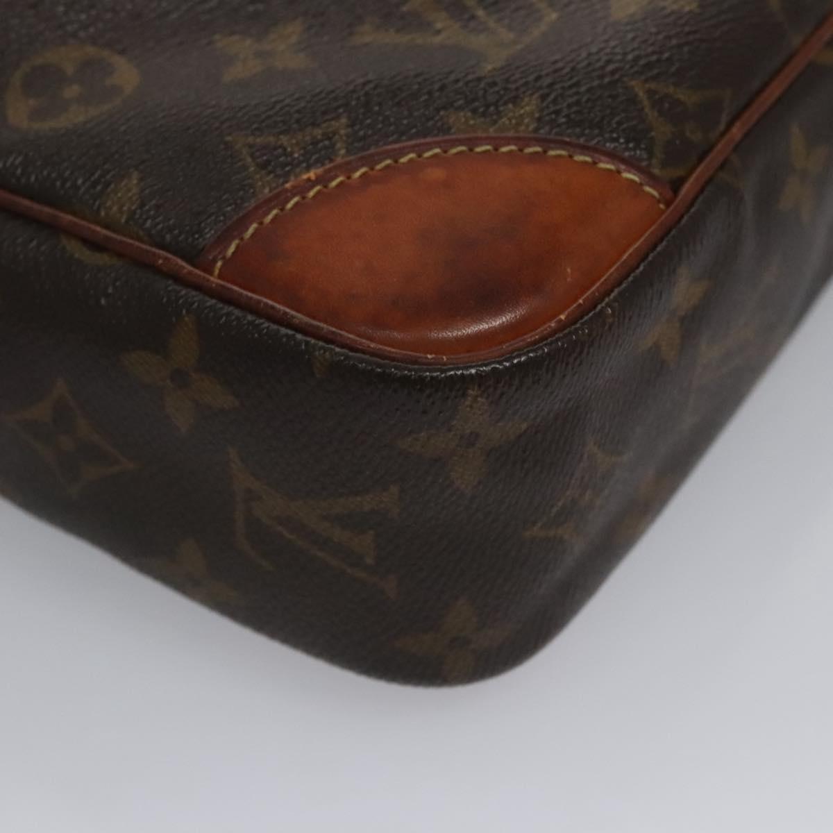 LOUIS VUITTON Monogram Compiegne 28 Clutch Bag M51845 LV Auth ti2690