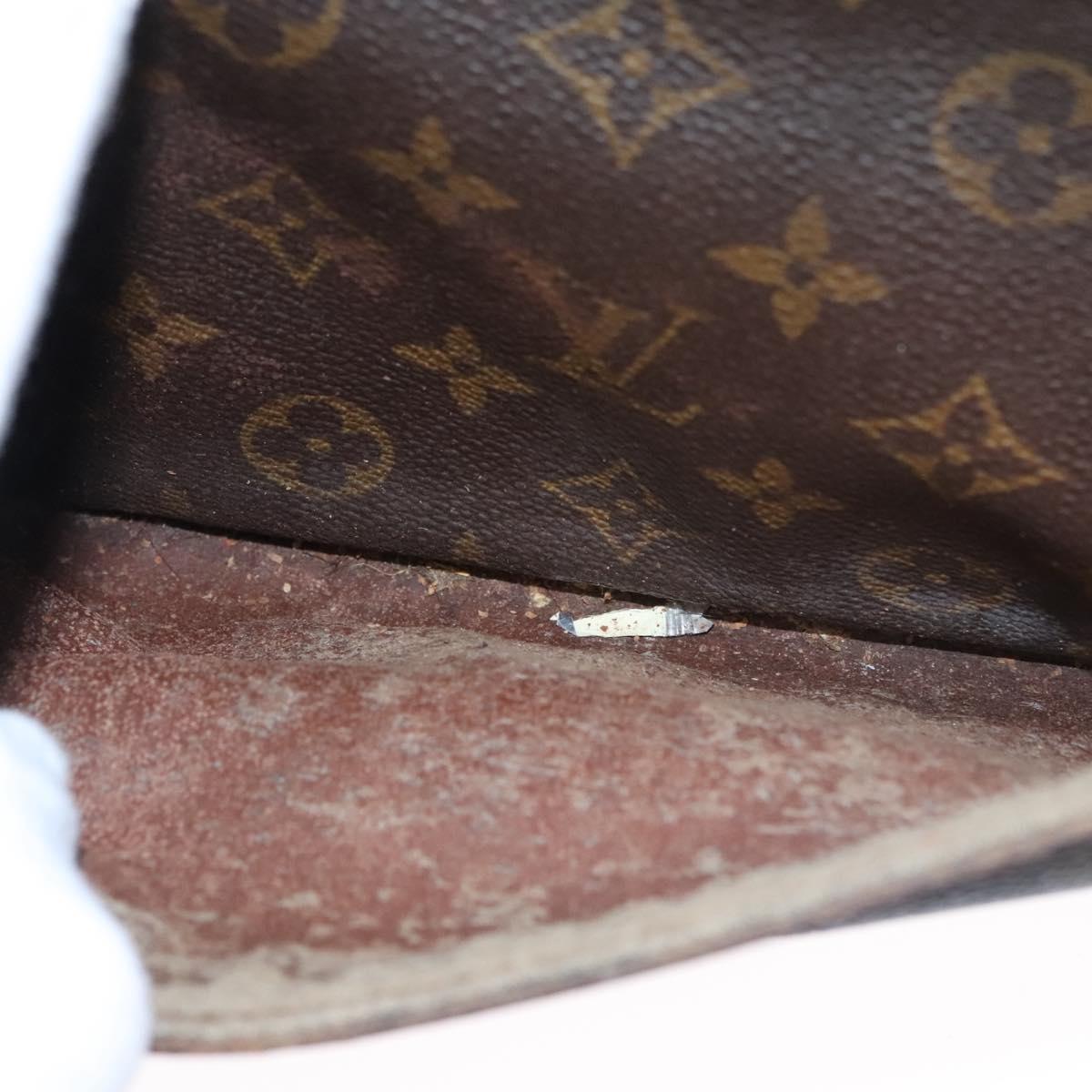 LOUIS VUITTON Monogram Compiegne 28 Clutch Bag M51845 LV Auth ti2690