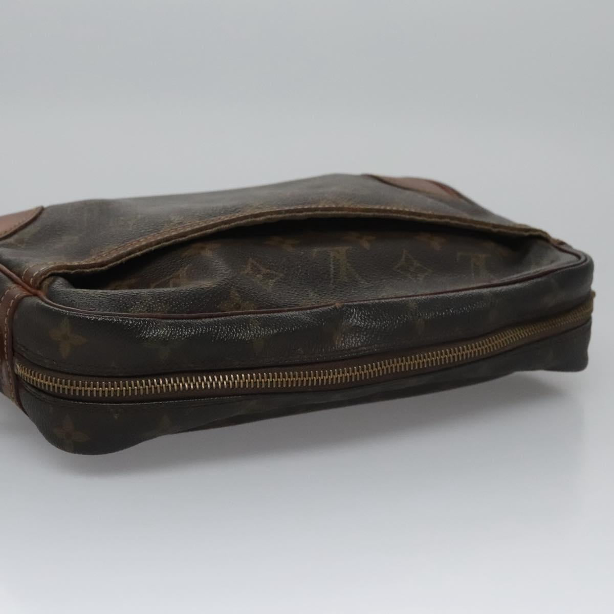 LOUIS VUITTON Monogram Compiegne 28 Clutch Bag M51845 LV Auth ti2690