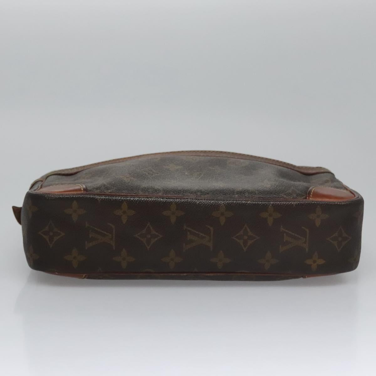 LOUIS VUITTON Monogram Compiegne 28 Clutch Bag M51845 LV Auth ti2690