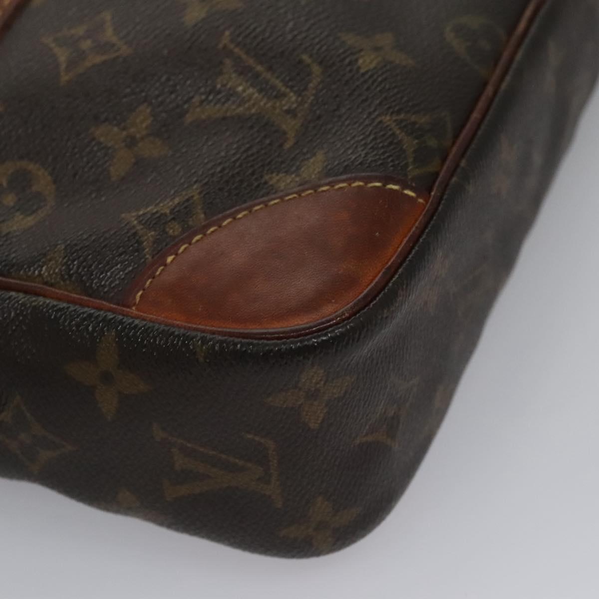 LOUIS VUITTON Monogram Compiegne 28 Clutch Bag M51845 LV Auth ti2690