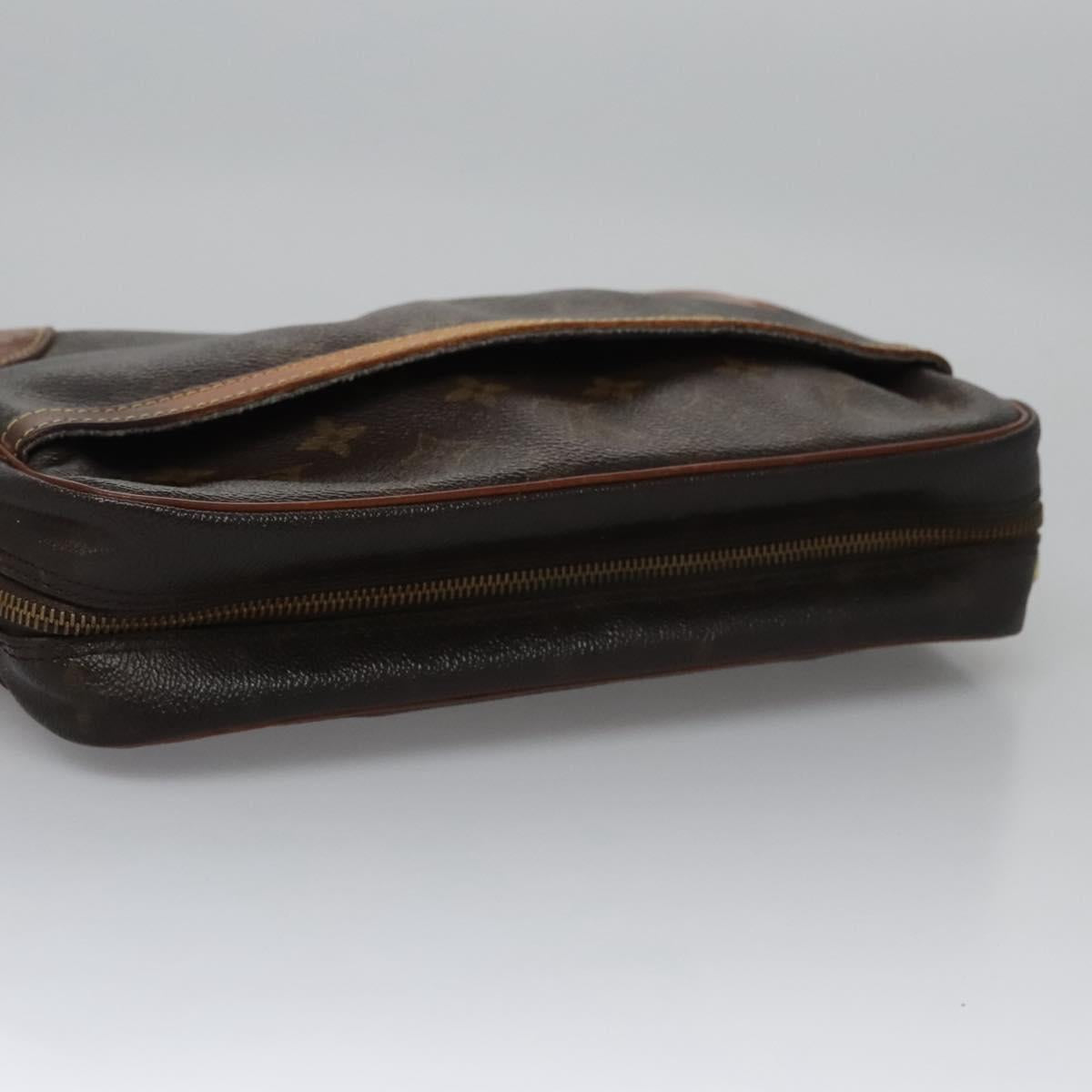 LOUIS VUITTON Monogram Compiegne 28 Clutch Bag M51845 LV Auth ti2707