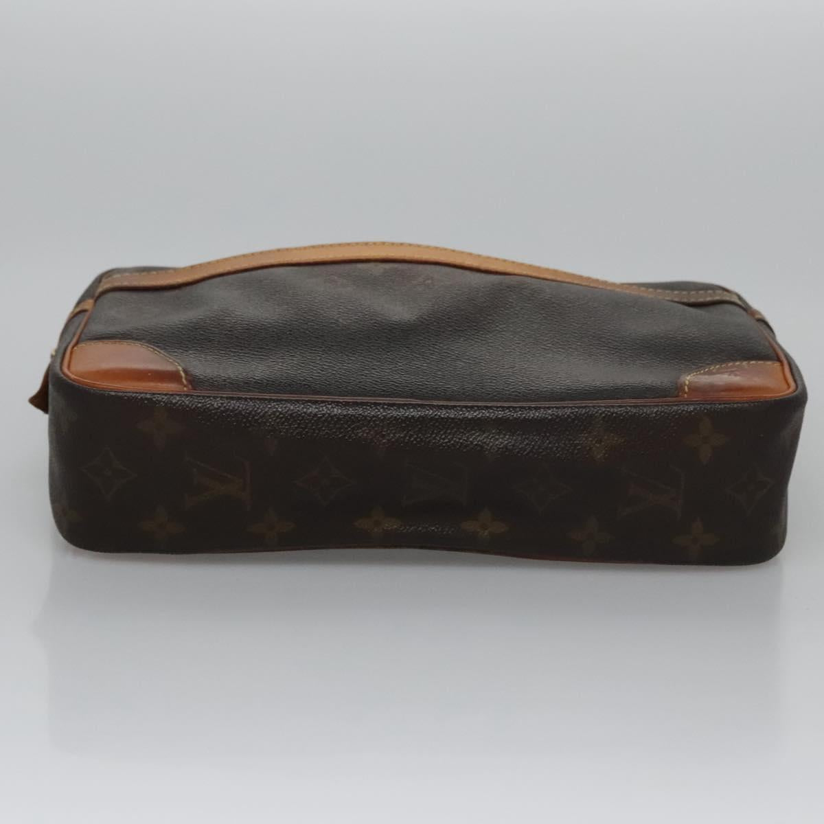 LOUIS VUITTON Monogram Compiegne 28 Clutch Bag M51845 LV Auth ti2707