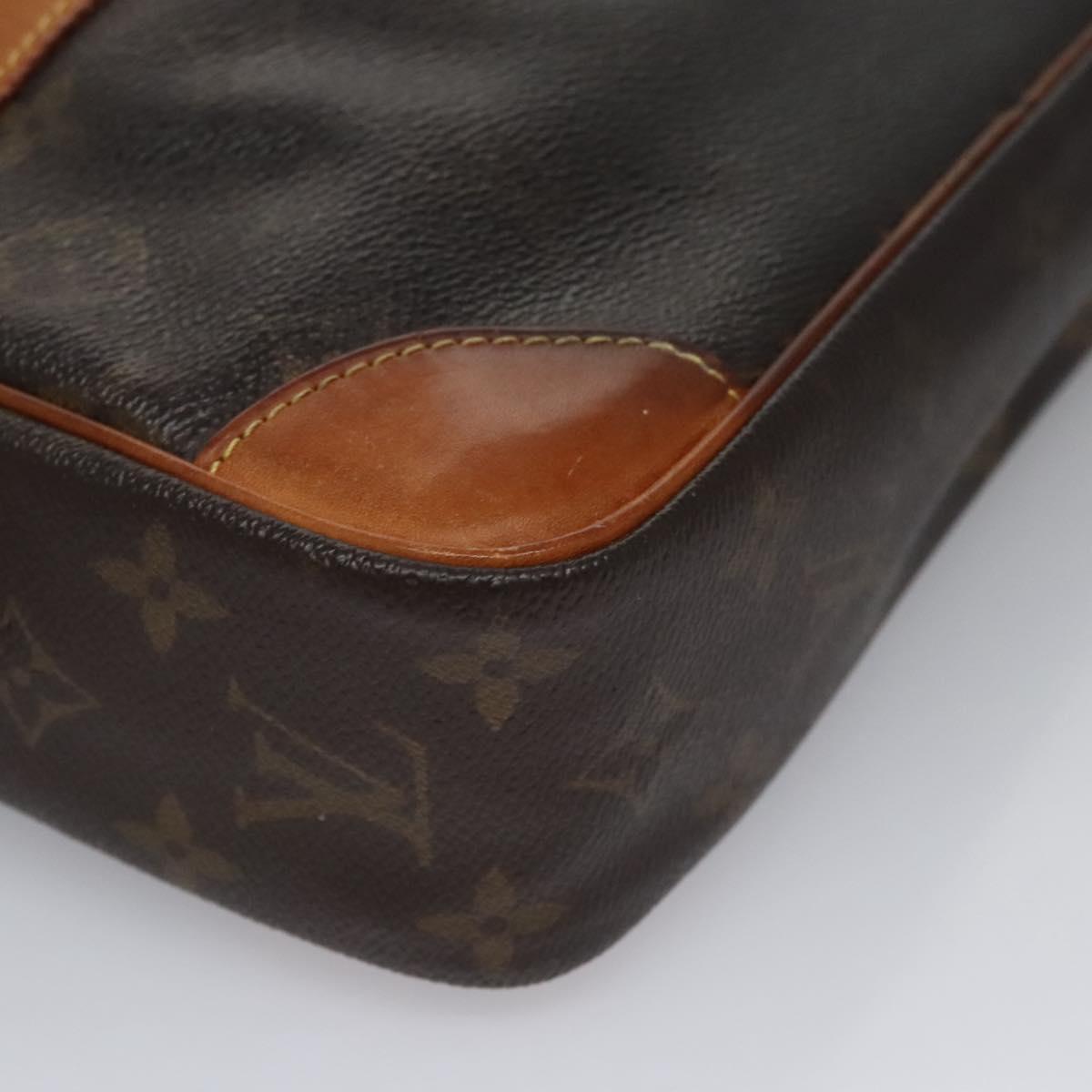 LOUIS VUITTON Monogram Compiegne 28 Clutch Bag M51845 LV Auth ti2707