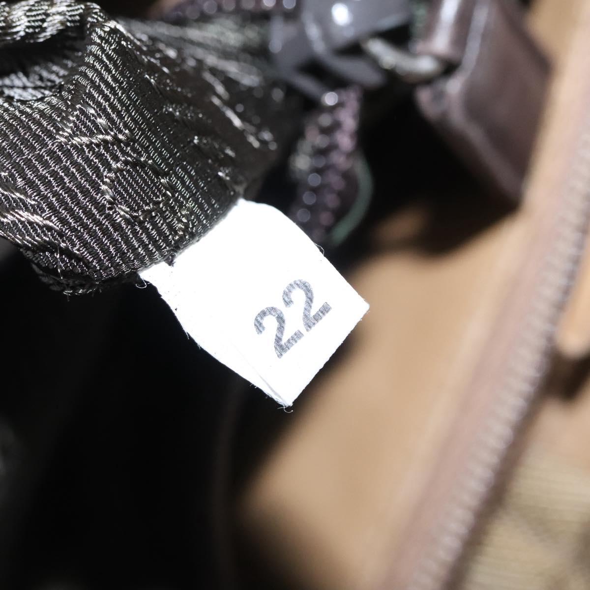 PRADA Tote Bag Nylon Beige Auth ti2720