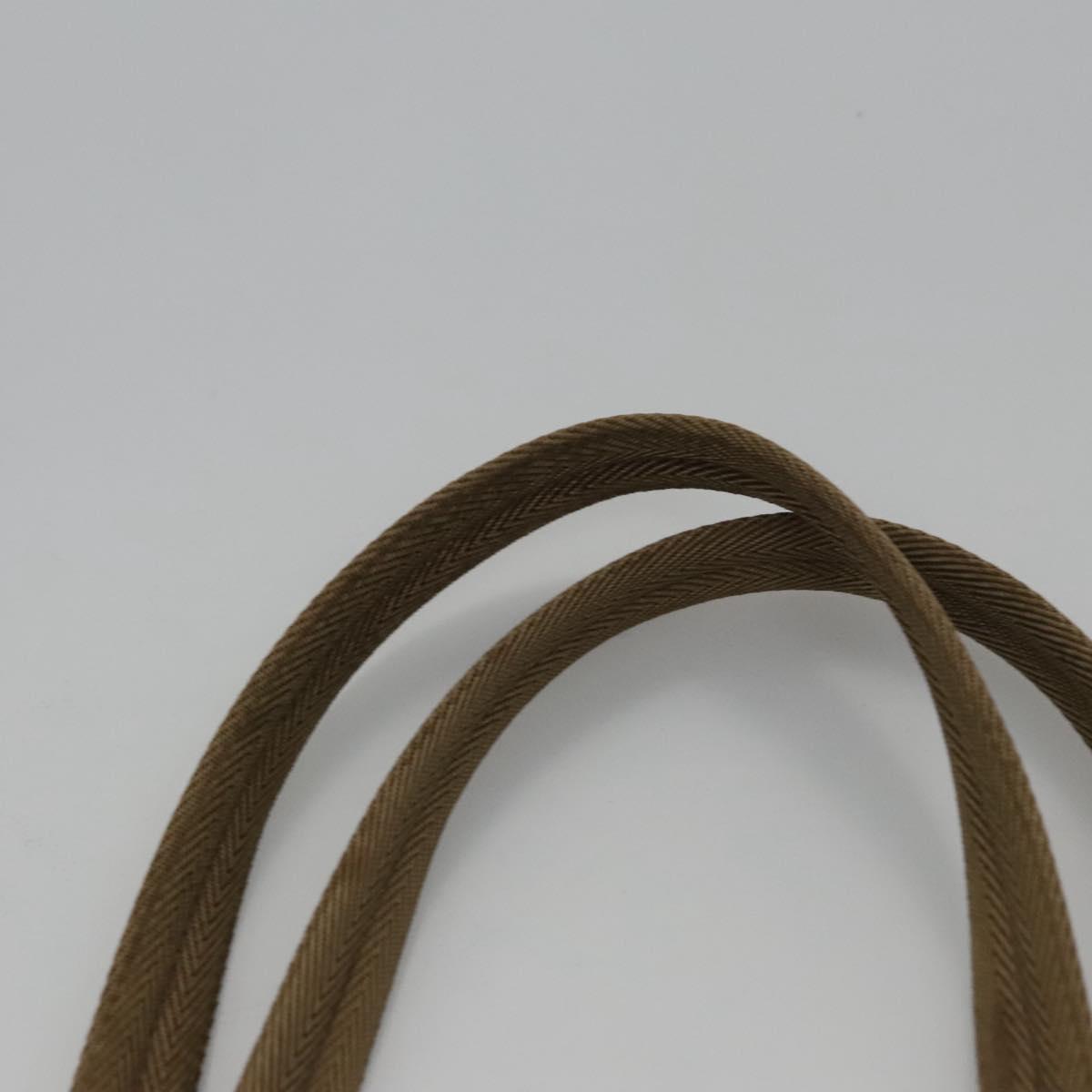 PRADA Tote Bag Nylon Beige Auth ti2720