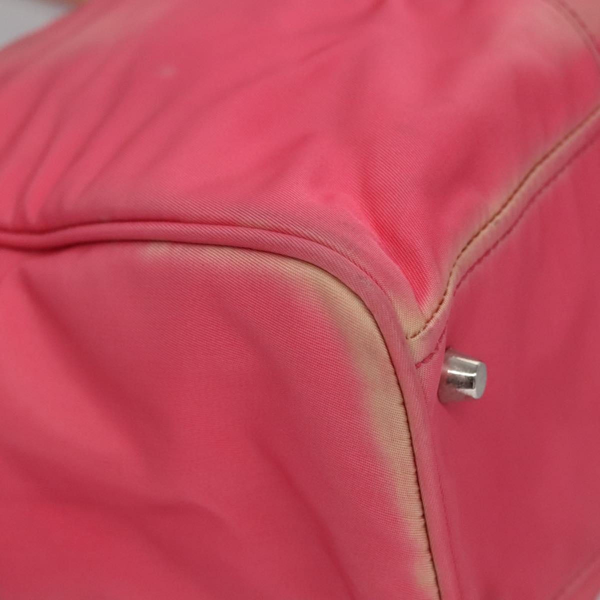 PRADA Tote Bag Nylon Pink Auth ti2721