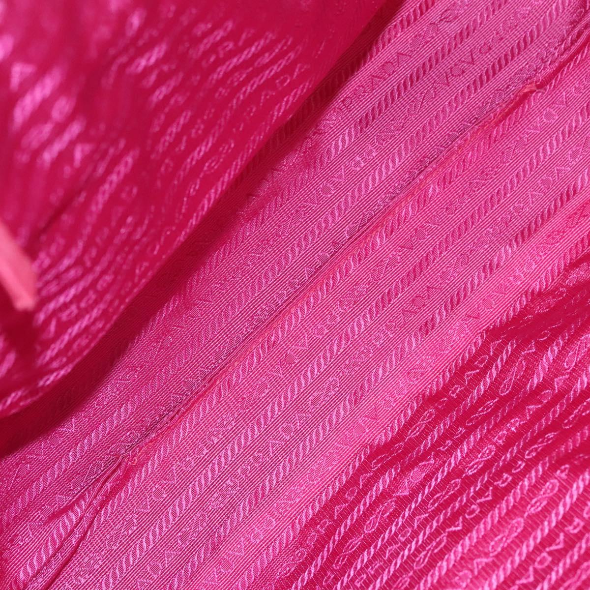 PRADA Tote Bag Nylon Pink Auth ti2721