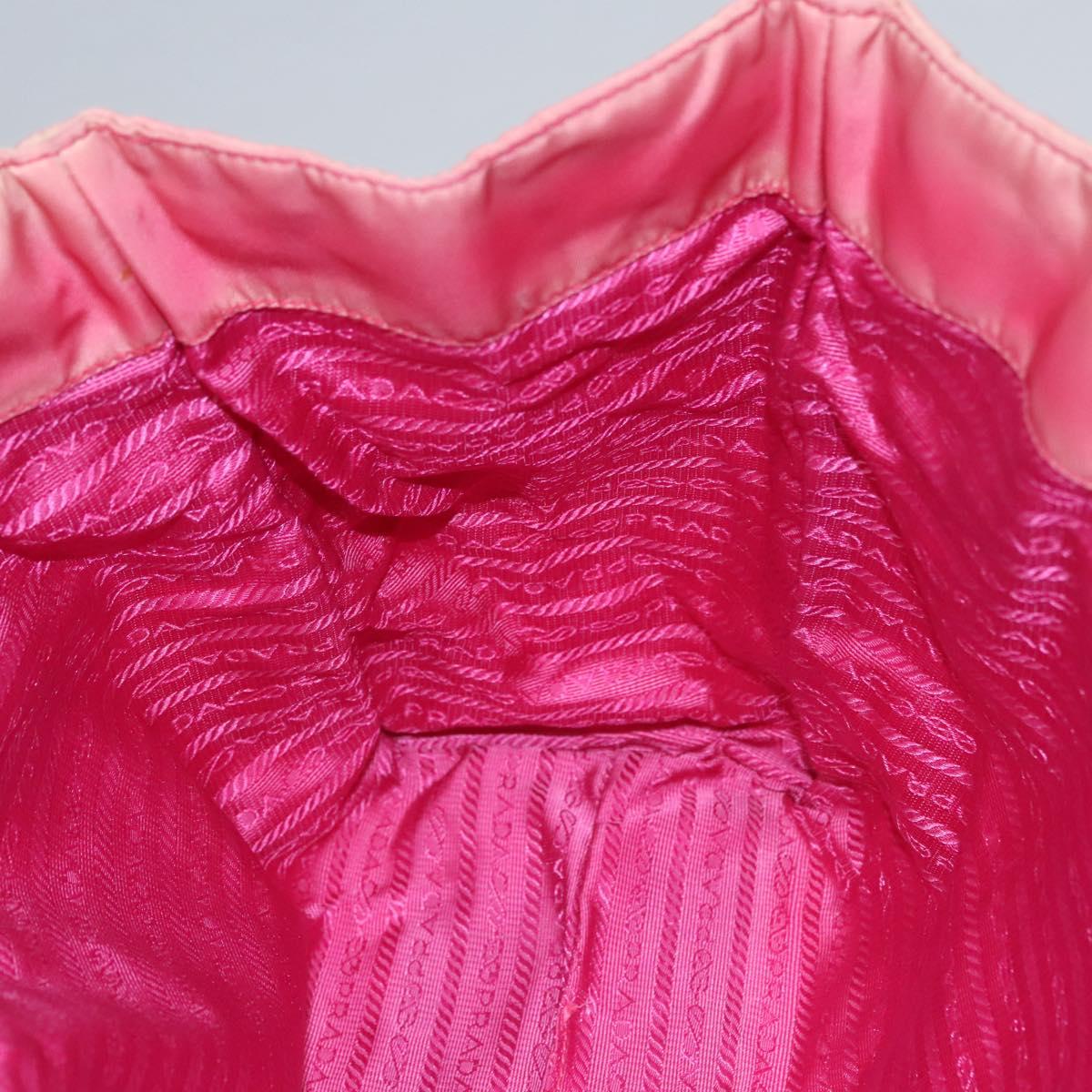 PRADA Tote Bag Nylon Pink Auth ti2721