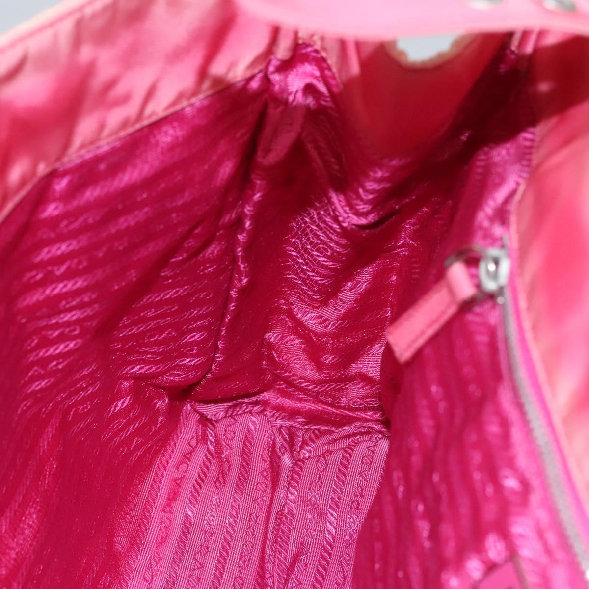 PRADA Tote Bag Nylon Pink Auth ti2721
