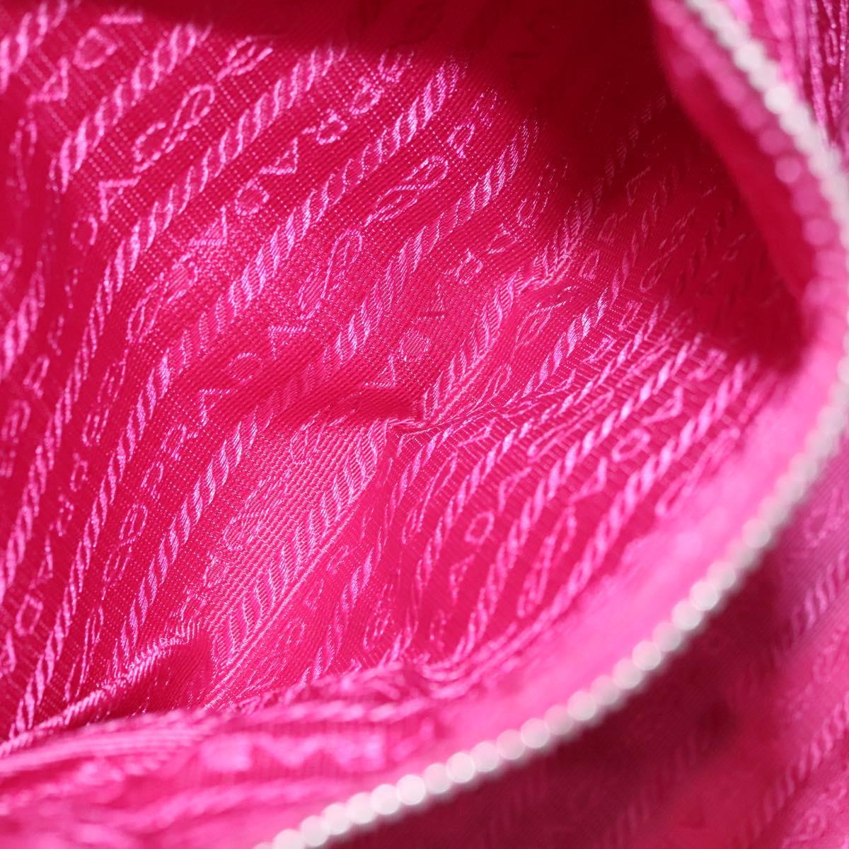 PRADA Tote Bag Nylon Pink Auth ti2721