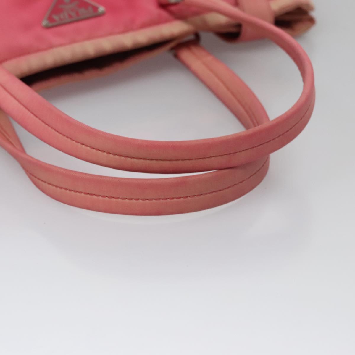 PRADA Tote Bag Nylon Pink Auth ti2721
