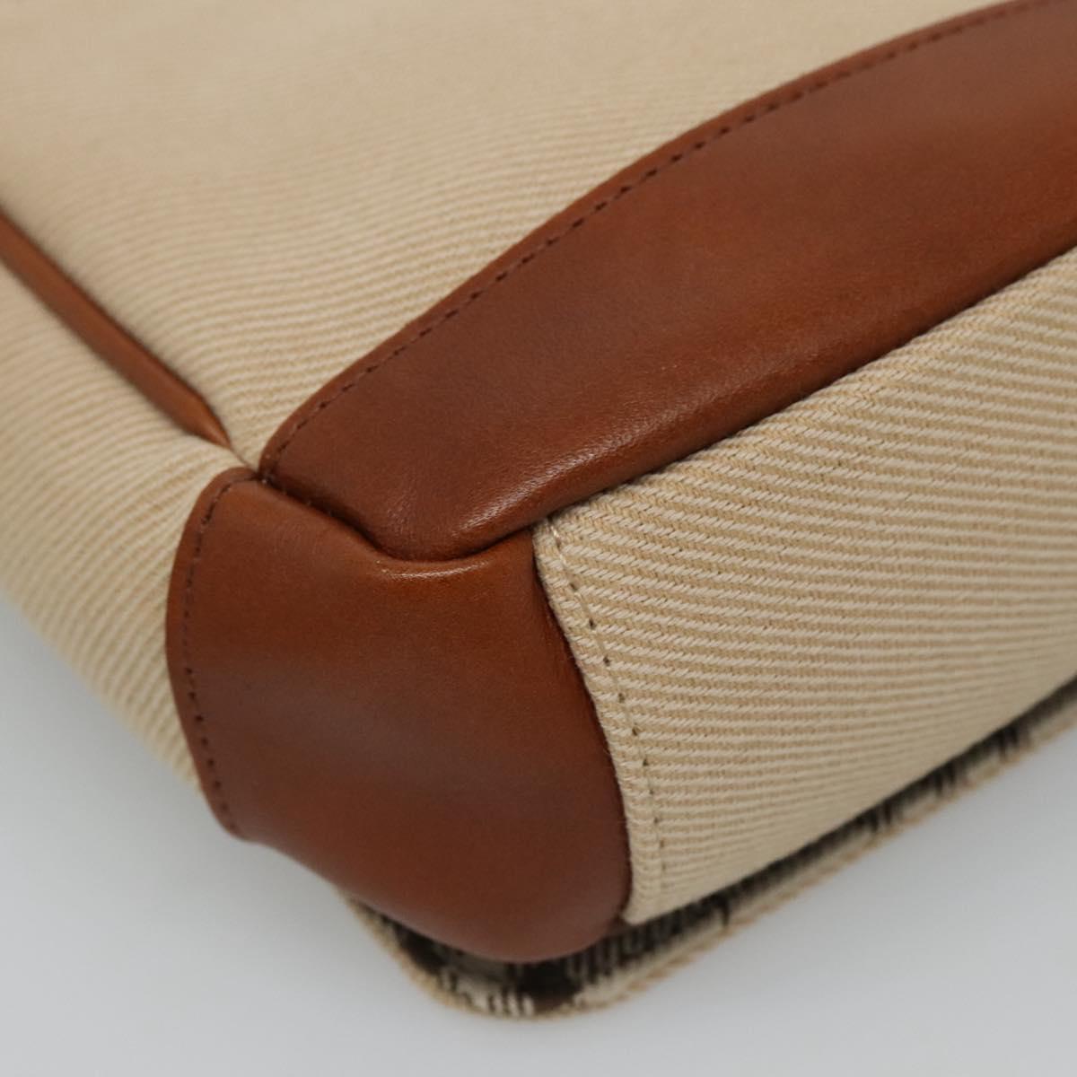 BURBERRY Nova Check Blue Label Shoulder Bag Canvas Beige Brown Auth ti2723