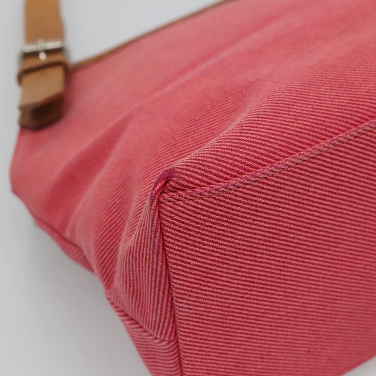 BURBERRY Blue Label Hand Bag Canvas Pink Auth ti2728