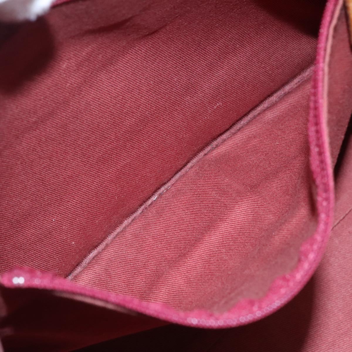 BURBERRY Blue Label Hand Bag Canvas Pink Auth ti2728