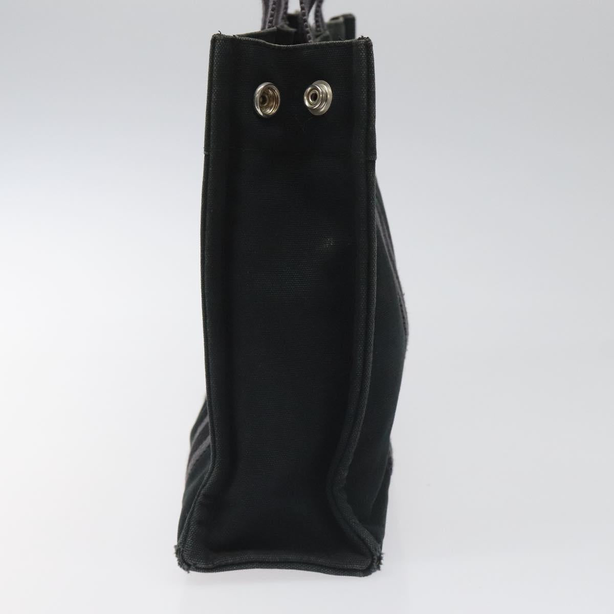 HERMES Fourre Tout PM Hand Bag Canvas Black Auth ti2733