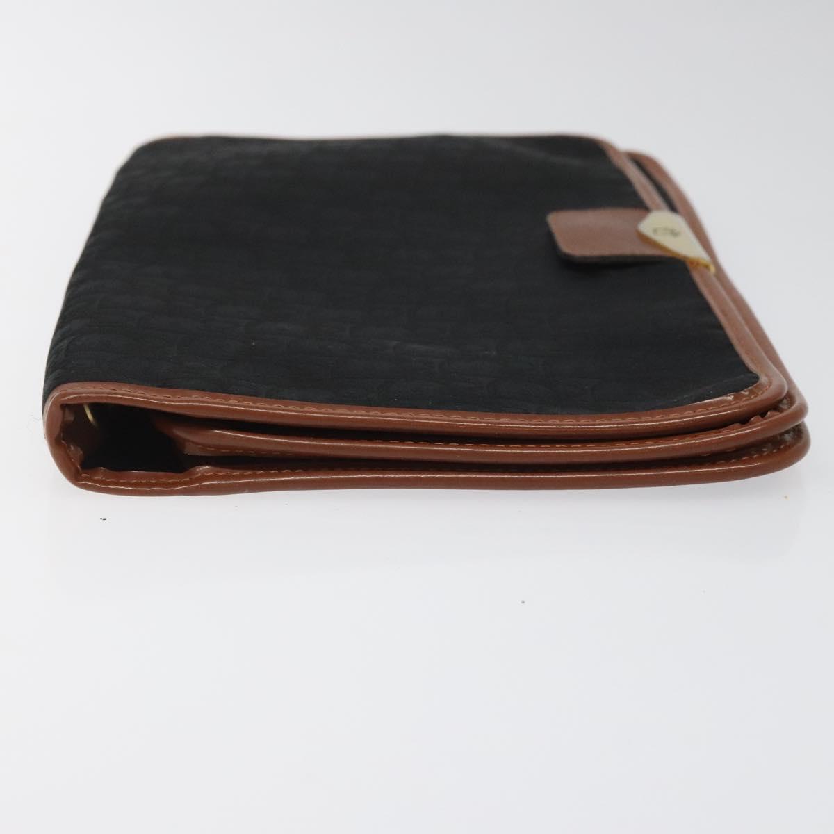 Christian Dior Trotter Canvas Shoulder Bag Black Auth ti2735