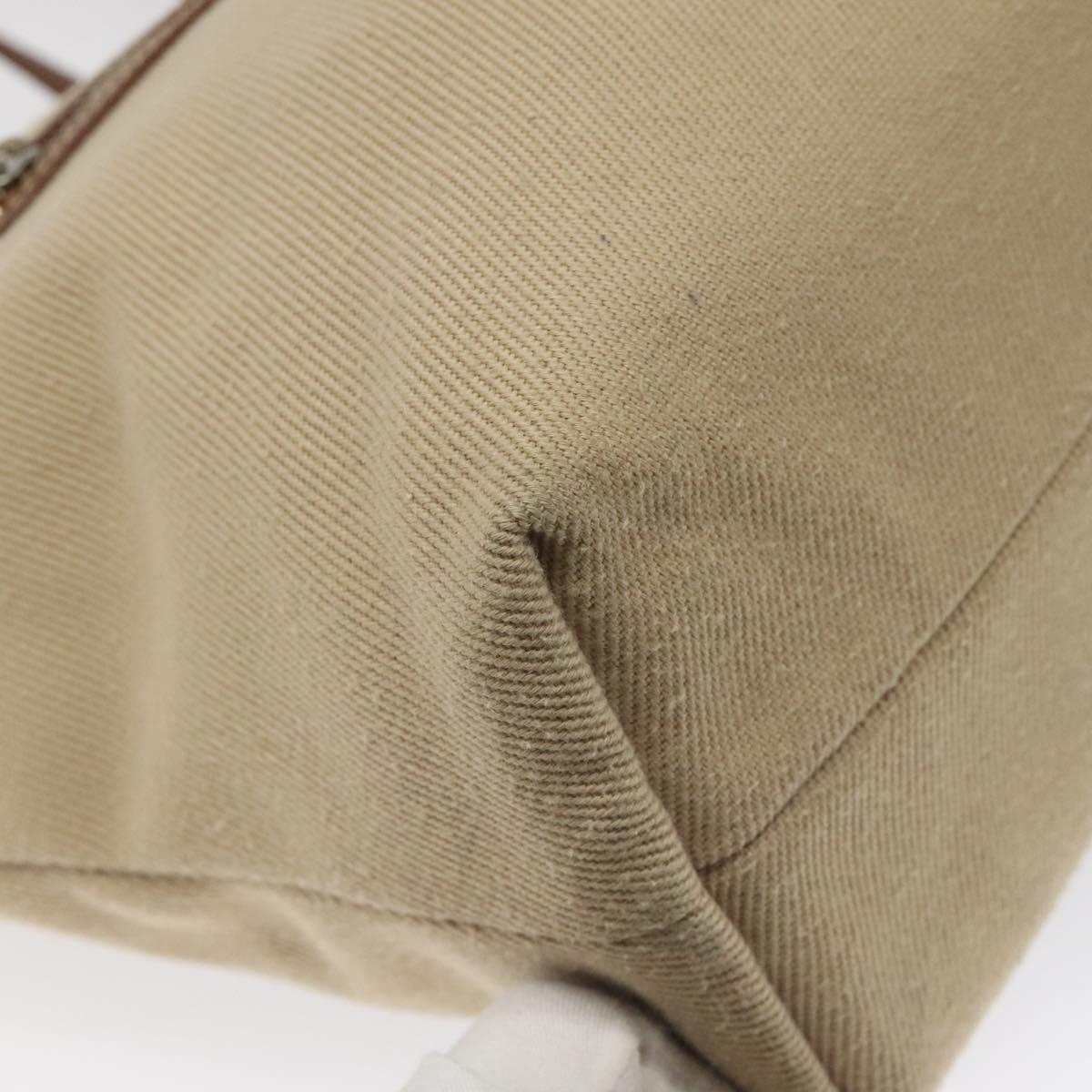 BURBERRY Nova Check Blue Label Tote Bag Canvas Beige Brown Auth ti2741
